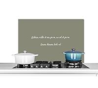 Credence Citation de Proverbes - Hier, je voulais une pizza - Citations - Pizza lover Fond de hotte 80x55 cm Credence aluminium Plaque inox de cuisine