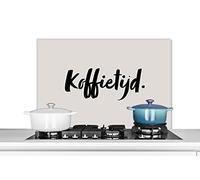 Credence Citation - Taupe - Coffee Time Fond de hotte 80x55 cm Credence aluminium Plaque inox de cuisine