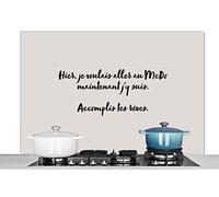 Credence Citation - Tiens, je voulais aller au mcdo - Amateur de fast-food - Citations Fond de hotte 120x80 cm Credence aluminium Plaque inox de cuisine