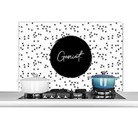 Credence Citations - Enjoy - Summer - Text Fond de hotte 100x65 cm Credence aluminium Plaque inox de cuisine