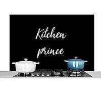 Credence Citations - Kitchen Prince - Hommes - Table de cuisson à induction Fond de hotte 120x80 cm Credence aluminium Plaque inox de cuisine