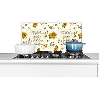 Credence Citations - Proverbes - Planter un jardin, c'est croire au lendemain. Fond de hotte 60x30 cm Credence aluminium Plaque inox de cuisine
