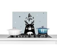 Credence Citations - Sois toi - Proverbes - Enfants - Bébé Fond de hotte 70x50 cm Credence aluminium Plaque inox de cuisine