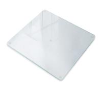 Crédence de Cuisine en Verre 60x52 cm Protection Contre les Éclaboussures Rectangulaire Effet Mat Anti-Éclaboussures pour Cuisine Facile à Nettoyer Résistant à la Chaleur et aux Rayures Verre Satiné