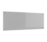 vidaXL Crédence de Cuisine Grise Foncé 110x40x0,6 cm Verre Trempé