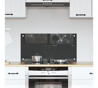 Crédence de cuisine vidaXL Gris foncé Verre trempé 80 x 40 x 0,6 cm