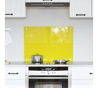 Crédence de cuisine vidaXL Jaune 70x50x0,6 cm en verre trempé