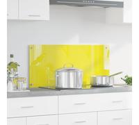 Crédence de cuisine vidaXL jaune 90x40x0,6 cm en verre trempé