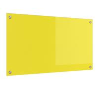 Crédence de Cuisine vidaXL Jaune 90x50x0,6 cm en Verre Trempé