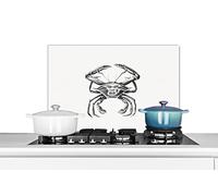 Credence Ernst Haeckel - Vintage - Art - Crabe Fond de hotte 60x40 cm Credence aluminium Plaque inox de cuisine