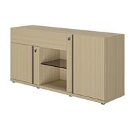 Crédence Fusion - L.160 x H.78 cm - Chêne structuré
