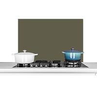 Credence Gris - Chaud - Automne Fond de hotte 90x60 cm Credence aluminium Plaque inox de cuisine