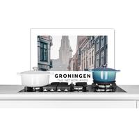 Credence Groningen - Pays-Bas - Toren Fond de hotte 70x50 cm Credence aluminium Plaque inox de cuisine