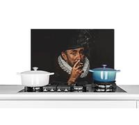 Credence Guillaume d'Orange - Adriaen Thomasz - Cigarettes Fond de hotte 60x40 cm Credence aluminium Plaque inox de cuisine