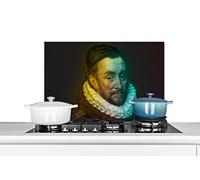 Credence Guillaume d'Orange - Adriaen Thomasz - Couleurs Fond de hotte 60x40 cm Credence aluminium Plaque inox de cuisine