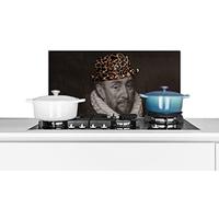 Credence Guillaume d'Orange - Chapeau - Design Fond de hotte 70x30 cm Credence aluminium Plaque inox de cuisine