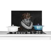 Credence Guillaume d'Orange - Impression panthère - Art Fond de hotte 70x50 cm Credence aluminium Plaque inox de cuisine