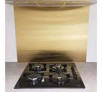 Crédence INOX brossé Laiton- 8 Tailles - Hauteur 60 cm x (Longueur 120 cm)