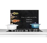 Credence Les avantages et les inconvénients de la cuisson des aliments - Cuisine - Citations - Humour Fond de hotte 60x40 cm Credence aluminium Plaque inox de cuisine