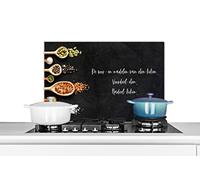 Credence Les avantages et les inconvénients de la cuisson des aliments - Cuisine - Citations - Humour Fond de hotte 70x50 cm Credence aluminium Plaque inox de cuisine