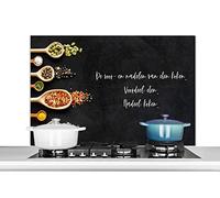 Credence Les avantages et les inconvénients de la cuisson des aliments - Cuisine - Citations - Humour Fond de hotte 100x65 cm Credence aluminium Plaque inox de cuisine