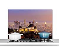 Credence Los Angeles - Skyline - Architecture Fond de hotte 100x65 cm Credence aluminium Plaque inox de cuisine