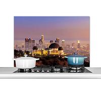 Credence Los Angeles - Skyline - Architecture Fond de hotte 100x65 cm Credence aluminium Plaque inox de cuisine