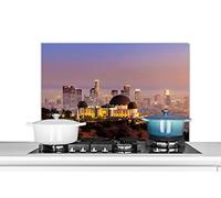 Credence Los Angeles - Skyline - Architecture Fond de hotte 90x60 cm Credence aluminium Plaque inox de cuisine