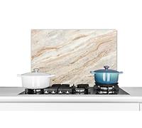 Credence Marbre - Pierres - Quartz - Texture Fond de hotte 60x40 cm Credence aluminium Plaque inox de cuisine