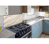 Credence Marbre - Pierres - Quartz - Texture Fond de hotte 90x45 cm Credence aluminium Plaque inox de cuisine