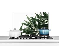 Credence Nature - Plantes - Feuilles Fond de hotte 70x50 cm Credence aluminium Plaque inox de cuisine