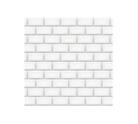 Crédence - NORDLINGER PRO - Lot de 2 120x80 cm - aspect carreaux de métro - 3 mm - facile à coller