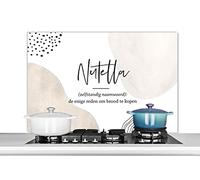 Credence Nutella - Proverbes - Citations - Nutella définition - Dictionnaire Fond de hotte 100x65 cm Credence aluminium Plaque inox de cuisine