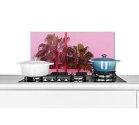 Credence Palm - Poster de jardin - Rose Fond de hotte 70x30 cm Credence aluminium Plaque inox de cuisine