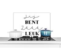 Credence Partenaire - Tu es si mignon - Citations - Proverbes Fond de hotte 70x50 cm Credence aluminium Plaque inox de cuisine