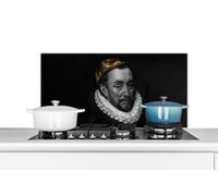 Credence Peinture - Or - Guillaume d'Orange Fond de hotte 90x45 cm Credence aluminium Plaque inox de cuisine