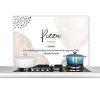 Credence Pizza - Dictionnaire - Proverbes - Citations - Pizza définition Fond de hotte 100x65 cm Credence aluminium Plaque inox de cuisine