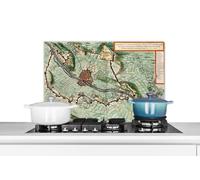 Credence Plan de ville - Maastricht - Couleurs Fond de hotte 70x50 cm Credence aluminium Plaque inox de cuisine