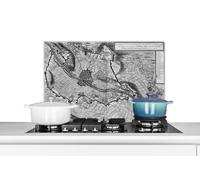 Credence Plan de ville - Maastricht - Historique Fond de hotte 70x50 cm Credence aluminium Plaque inox de cuisine