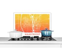 Credence Plan de ville - Maastricht - Pays-Bas Fond de hotte 60x40 cm Credence aluminium Plaque inox de cuisine