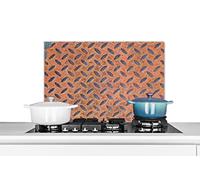 Credence Plaque diamant - Rétro - Rouille Fond de hotte 60x40 cm Credence aluminium Plaque inox de cuisine