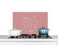 Credence Proverbes - Citations - Let's see it all - Avion Fond de hotte 70x50 cm Credence aluminium Plaque inox de cuisine