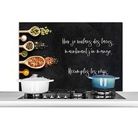 Credence Proverbes - Citations - Taco lover - Tiens, je voulais des tacos Fond de hotte 100x65 cm Credence aluminium Plaque inox de cuisine