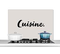Credence Proverbes - Cuisine - Citations Fond de hotte 100x65 cm Credence aluminium Plaque inox de cuisine