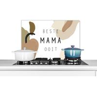 Credence Proverbes - La meilleure maman du monde - Citations - Maman Fond de hotte 60x40 cm Credence aluminium Plaque inox de cuisine