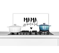 Credence Proverbes - Maman, tu es si douce - Mère - Citations Fond de hotte 60x30 cm Credence aluminium Plaque inox de cuisine