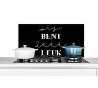 Credence Proverbes - Tu es si mignon - Ami - Citations Fond de hotte 90x45 cm Credence aluminium Plaque inox de cuisine
