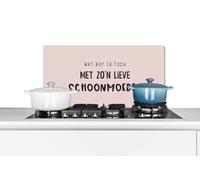 Credence Quelle chance j'ai d'avoir une belle-mère aussi douce - Proverbes - Citations - Belle-mère Fond de hotte 70x30 cm Credence aluminium Plaque inox de cuisine
