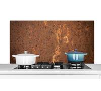 Credence Rouille - Acier - Abstrait Fond de hotte 120x60 cm Credence aluminium Plaque inox de cuisine