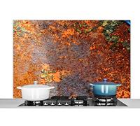 Credence Rouille - Vintage - Fer - Industriel Fond de hotte 120x80 cm Credence aluminium Plaque inox de cuisine